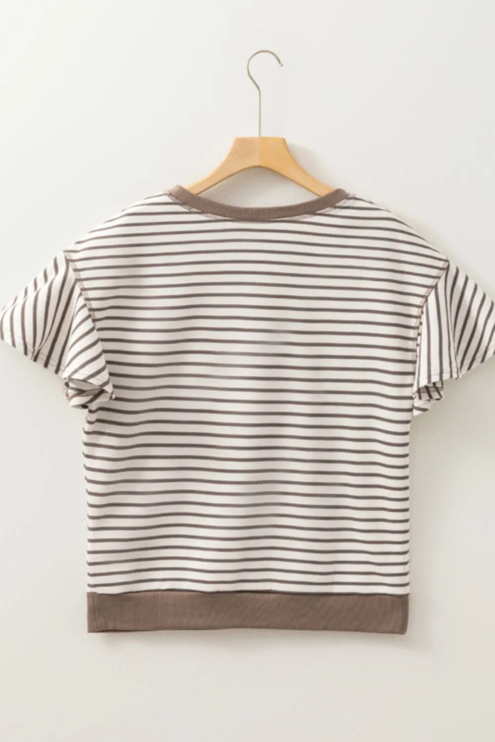 Sequin Striped Round Neck T-Shirt, image 5