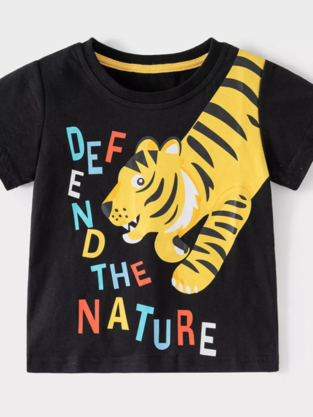 Children's Tiger Graphic Tee & Shorts Set, image 3