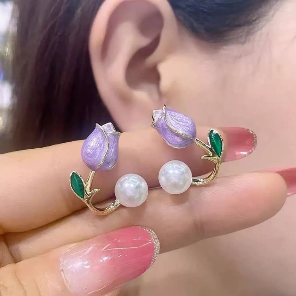 Flower Stud Earrings, image 4