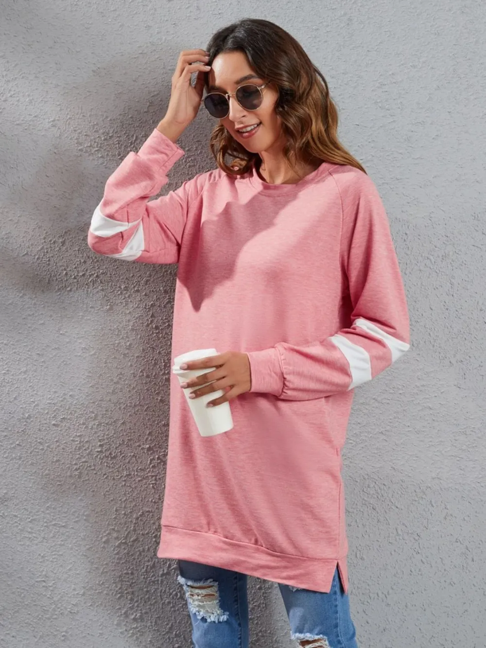 Full Size Striped Round Neck Long Sleeve T-Shirt, image 18