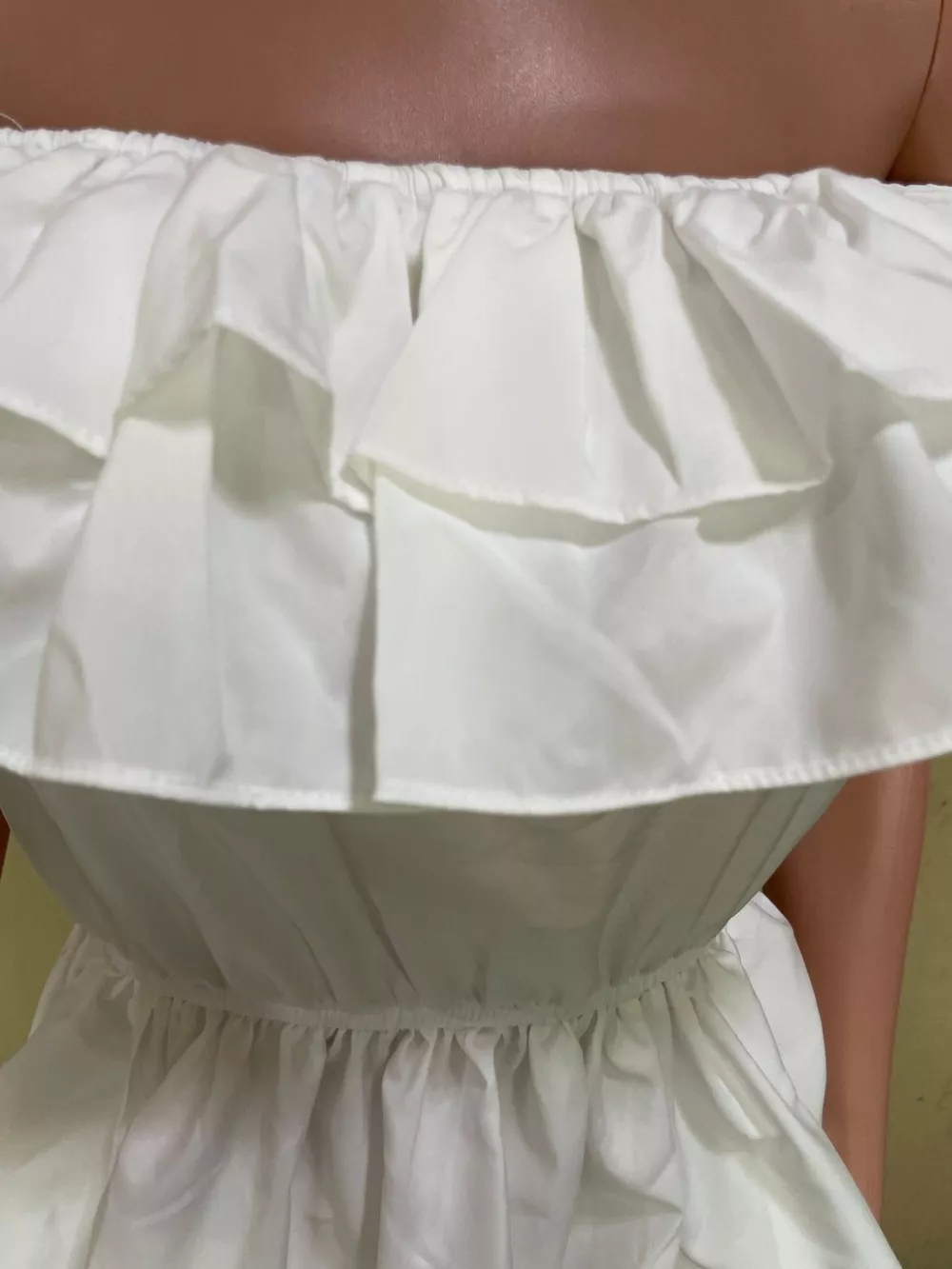 Ruffle Off-Shoulder High-Low Blouse, image 6