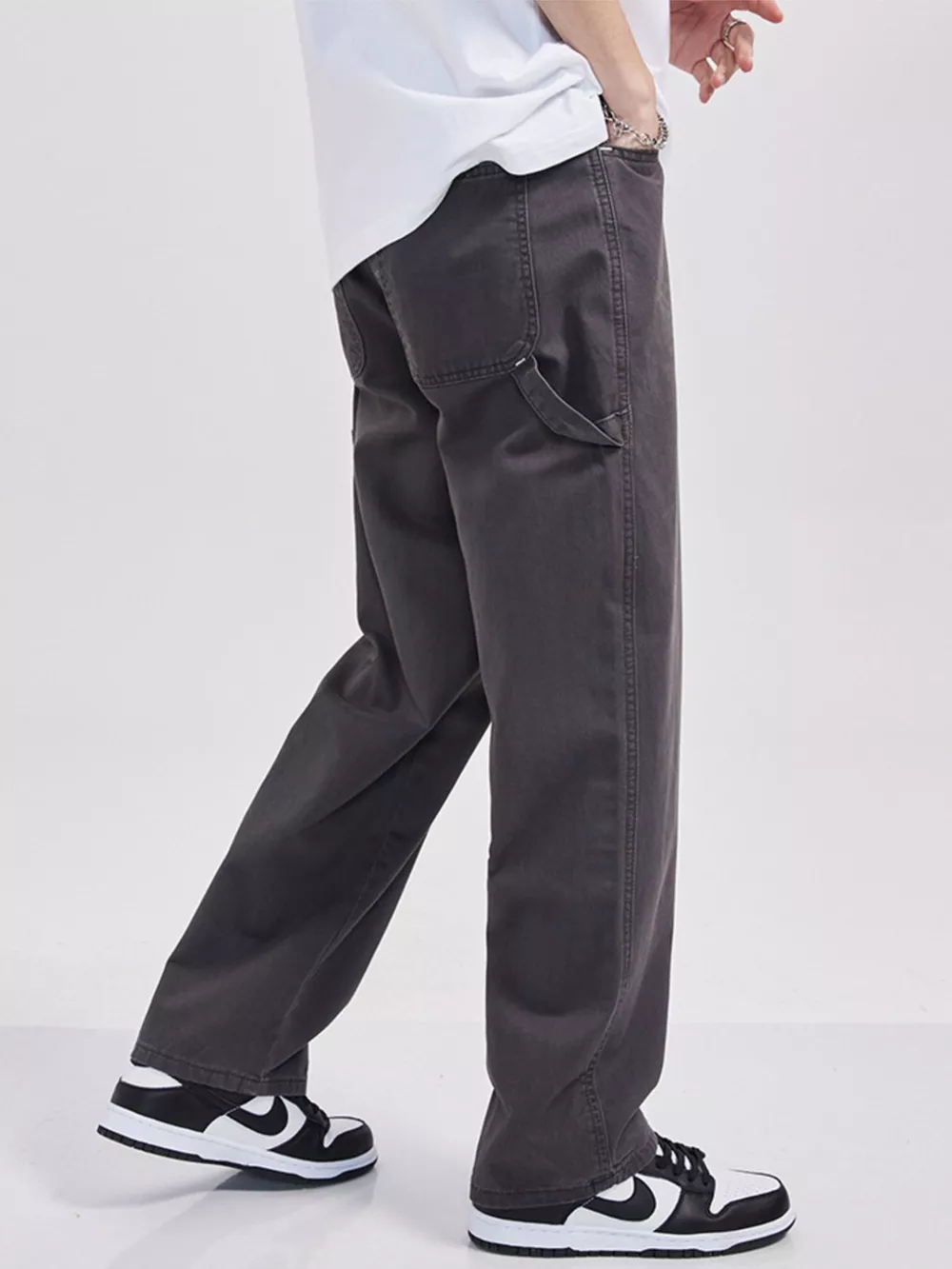 Men's Full Size Relaxed Fit Cargo Jeans Plus Size, image 6