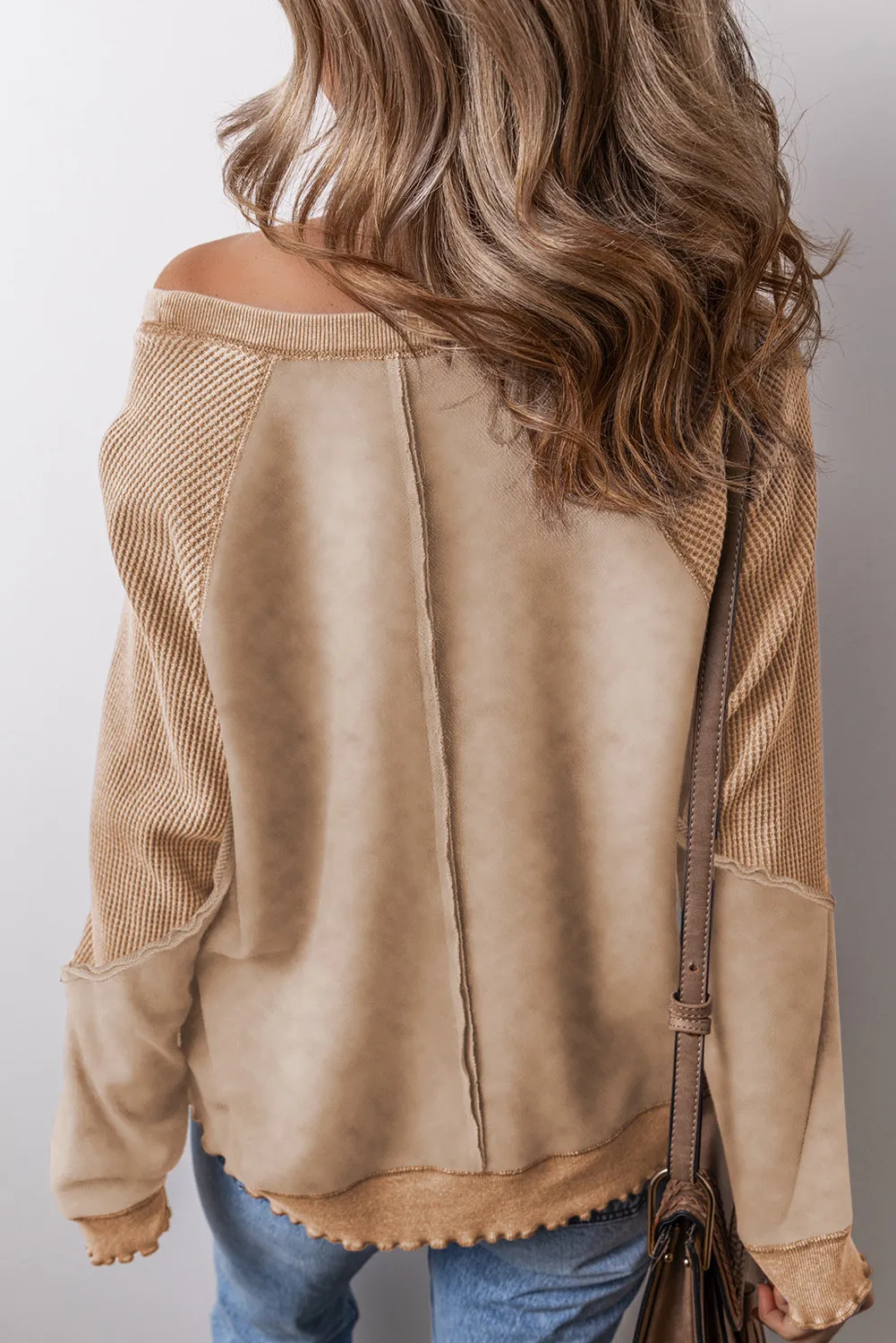 Exposed Seam Long Sleeve Sweatshirt, image 21