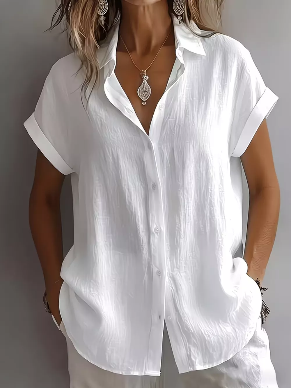 Button-Down Short Sleeve Shirt, image 4