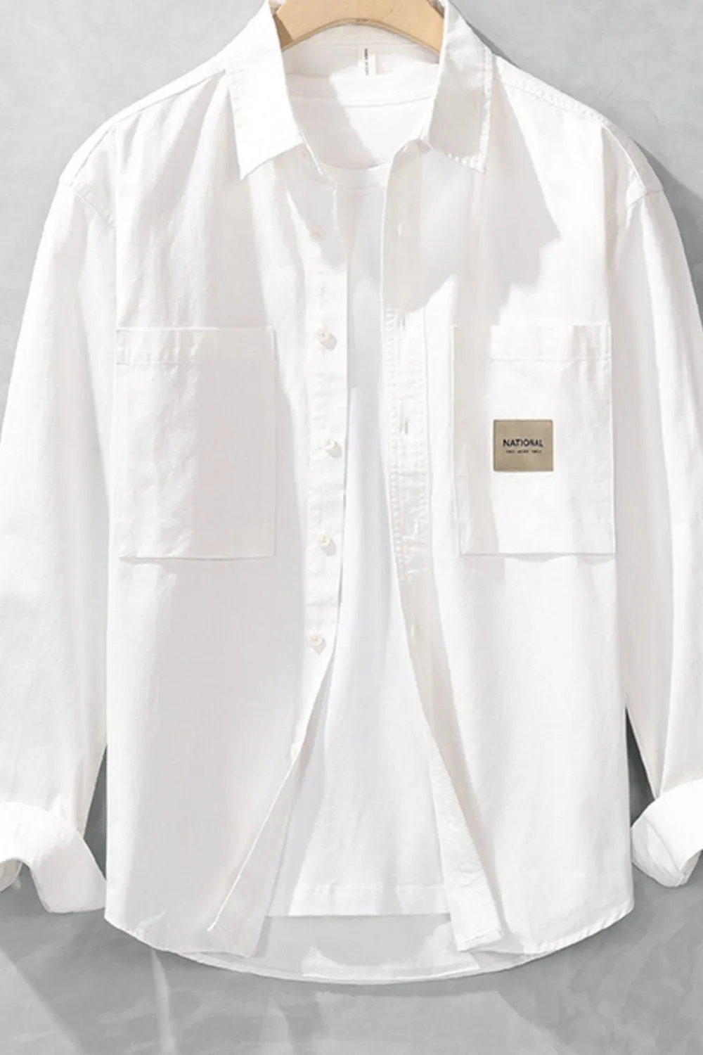 Men's Long Sleeve Button-Up Shirt, image 2