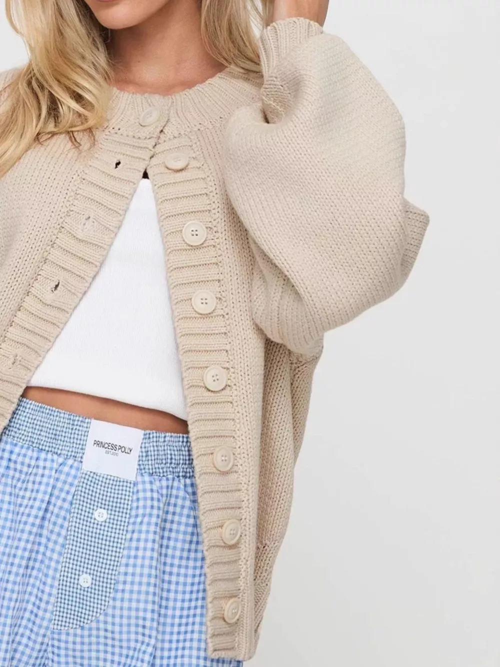 Button-Down Knit Cardigan, image 11