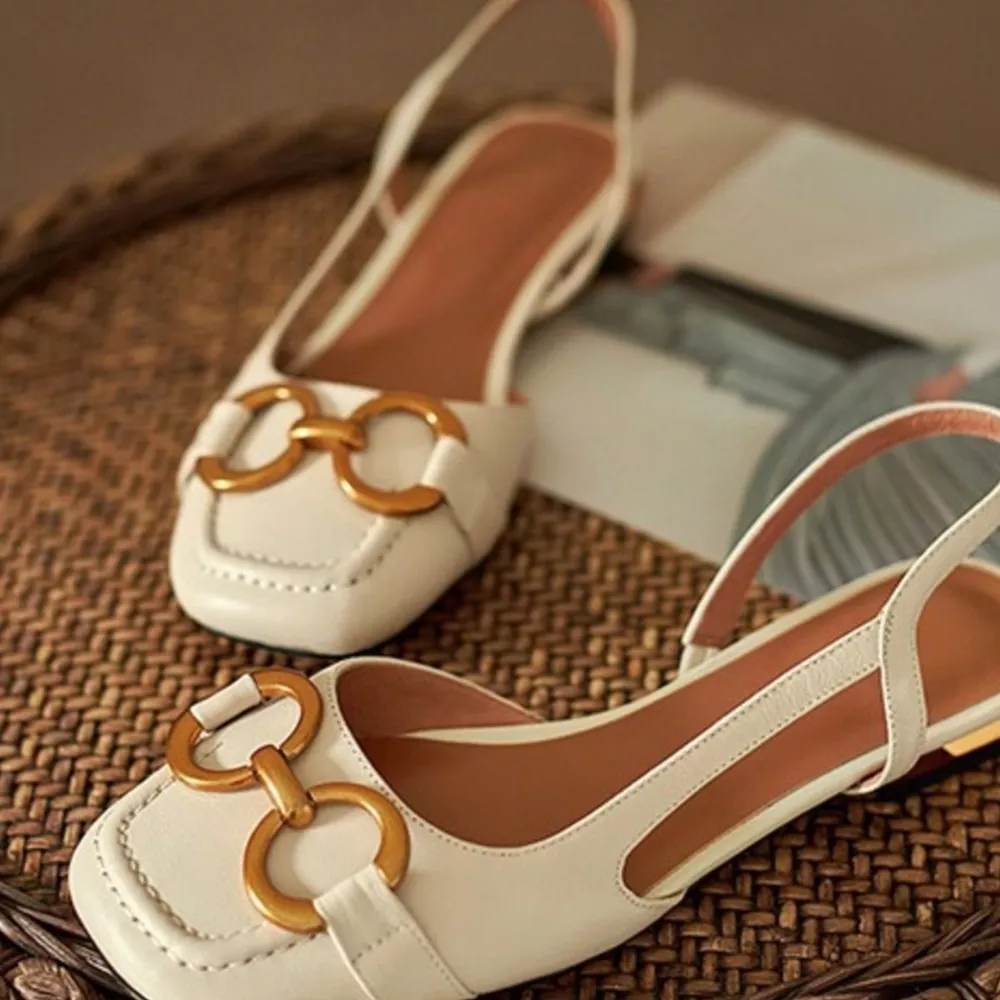 Square Toe Flats Sandals, image 7