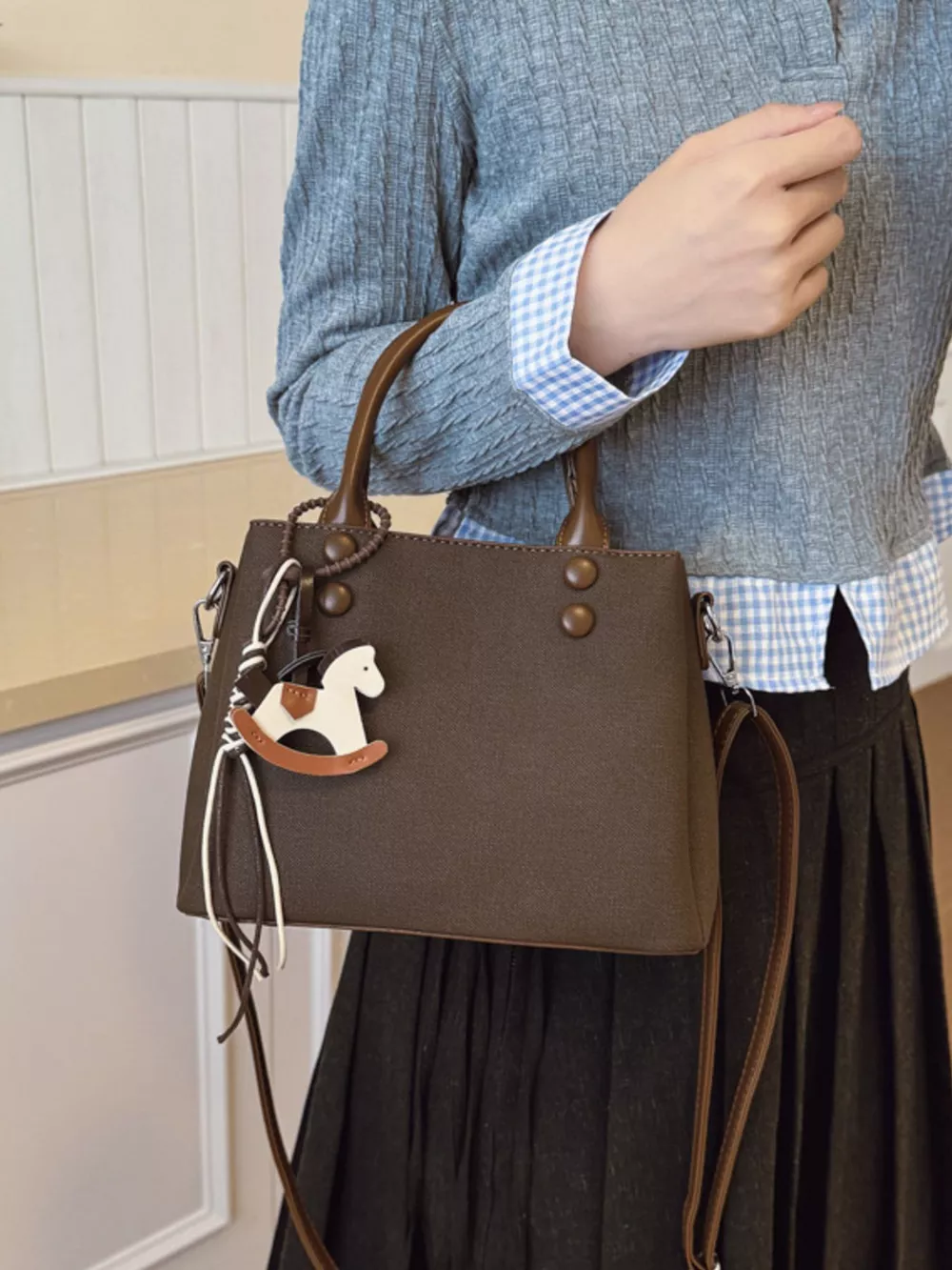 Top Handle Crossbody Bag, image 4