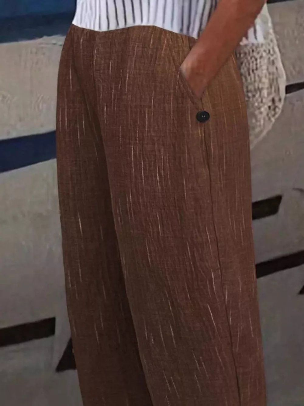 Loose Fit Cropped Pants, image 5