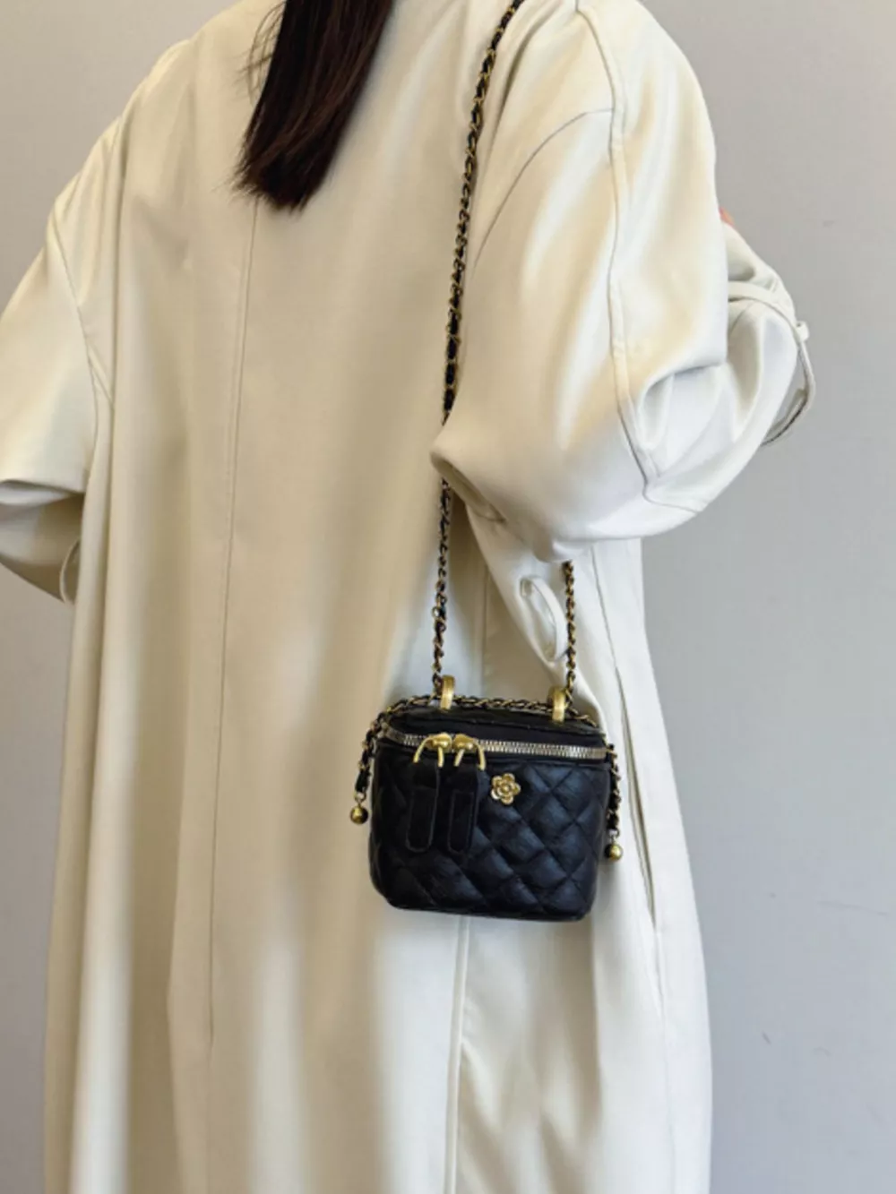 Quilted Chain Strap Crossbody Bag, image 3