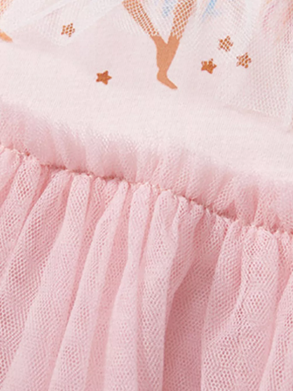 Children's Ballerina Round Neck Tulle Dress, image 7
