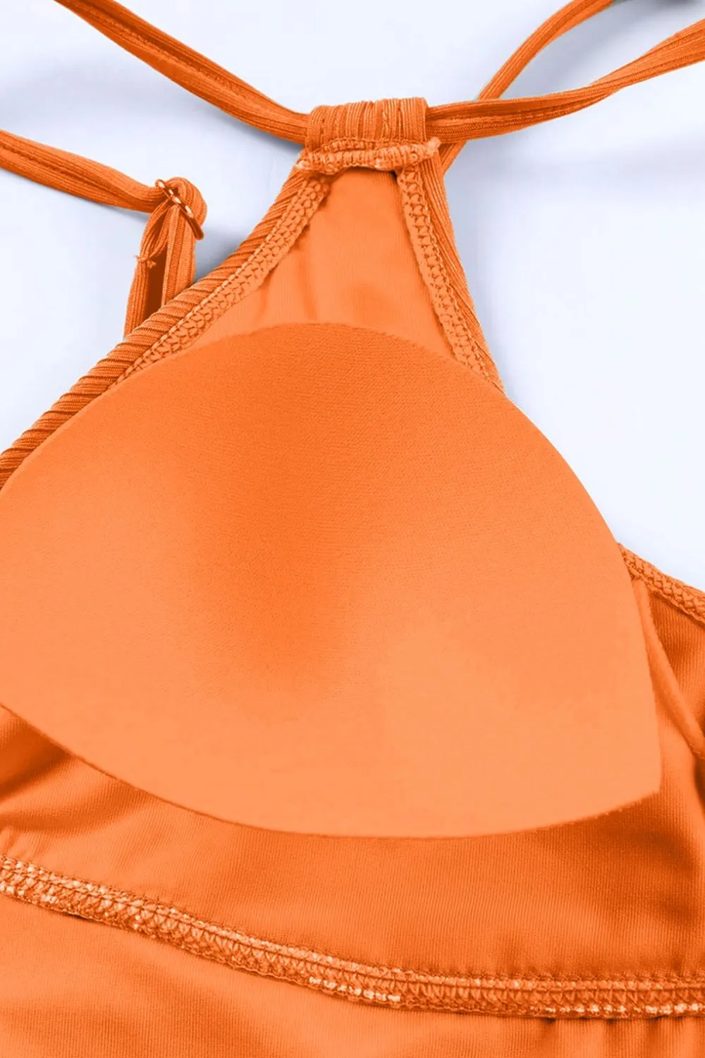 Drawstring Plunge One-Piece Swimwear, image 13