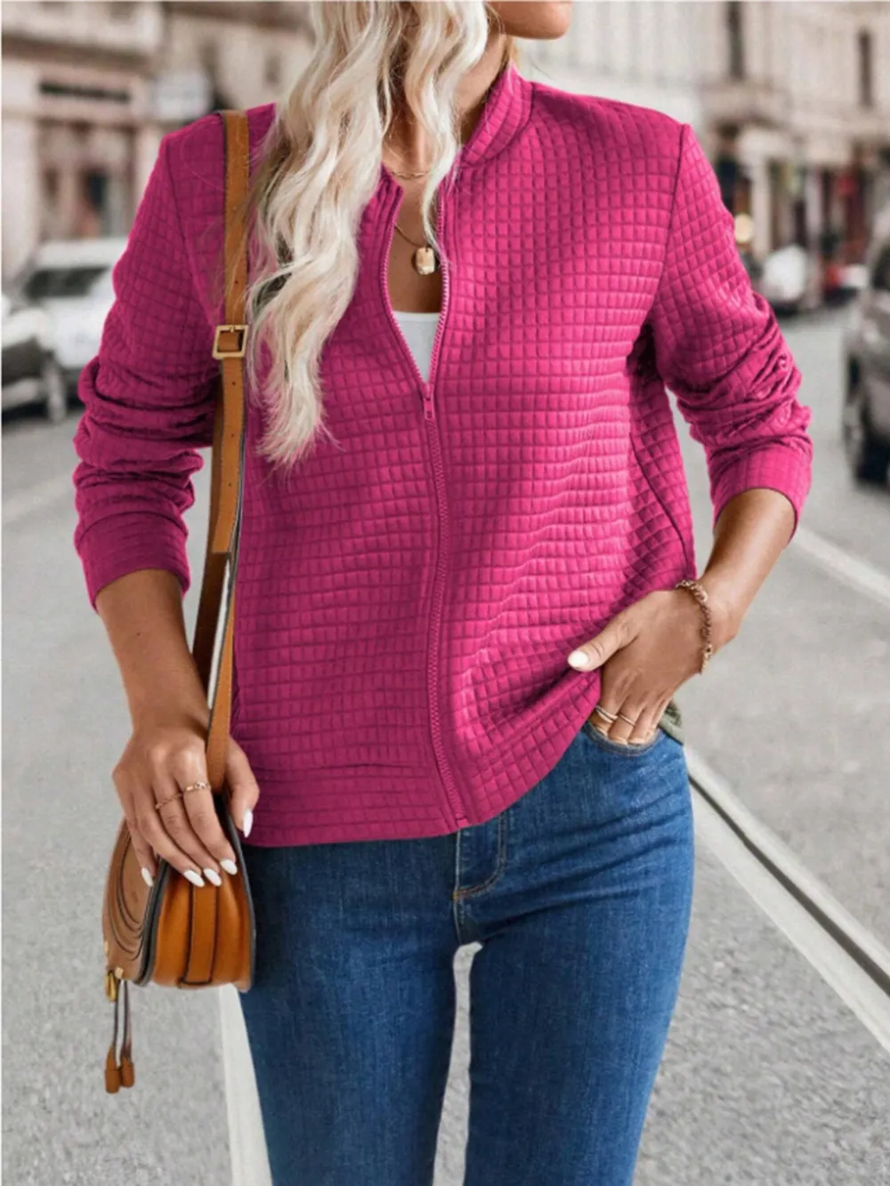 Zip Up Long Sleeve Jacket, image 18