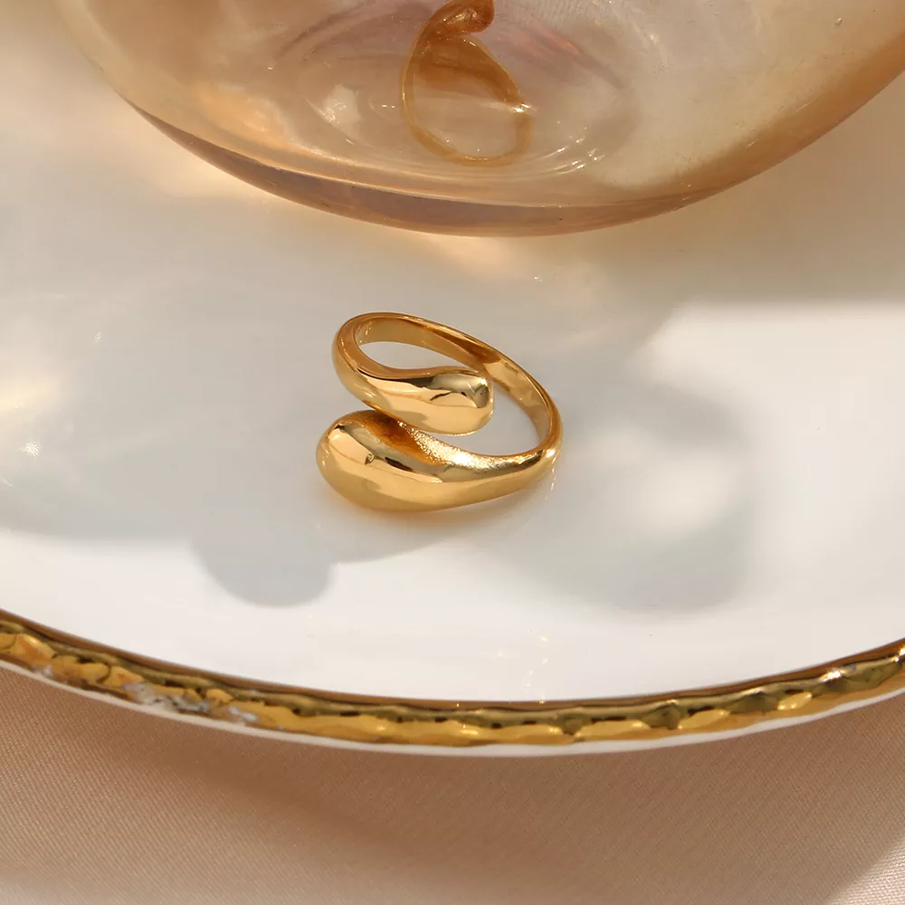 18K Gold-Plated Bypass Ring, image 7