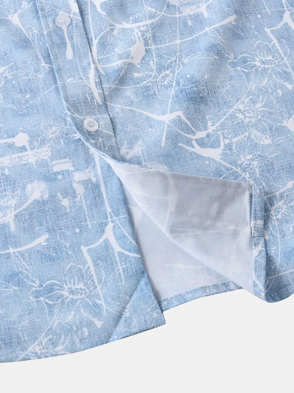 Men's Printed Short Sleeve Button Down Shirt, image 4