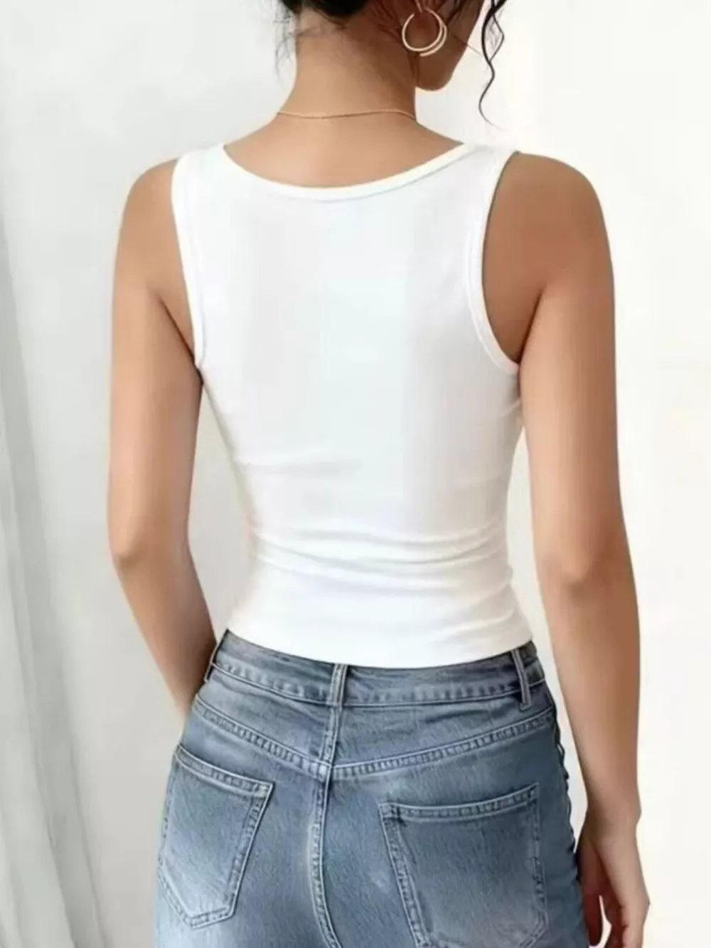 Lace Trim Tank Top, image 3