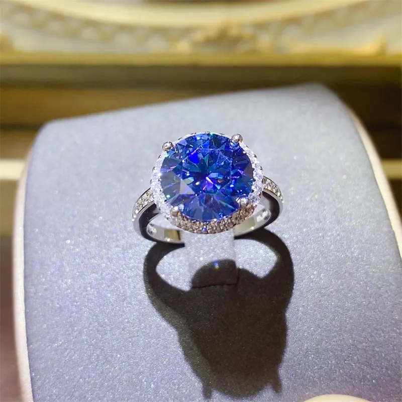 5 Carat Moissanite 925 Sterling Silver Ring, image 2