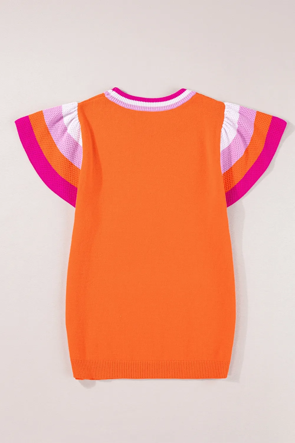 Color Block Round Neck Knit Top, image 26