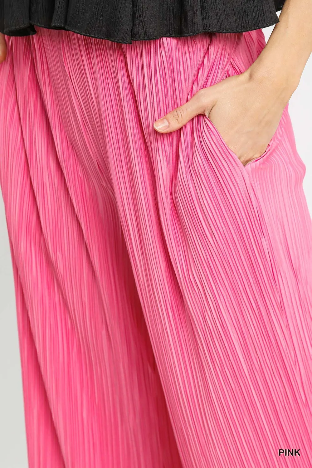 Wide Leg Textured Pants, image 4