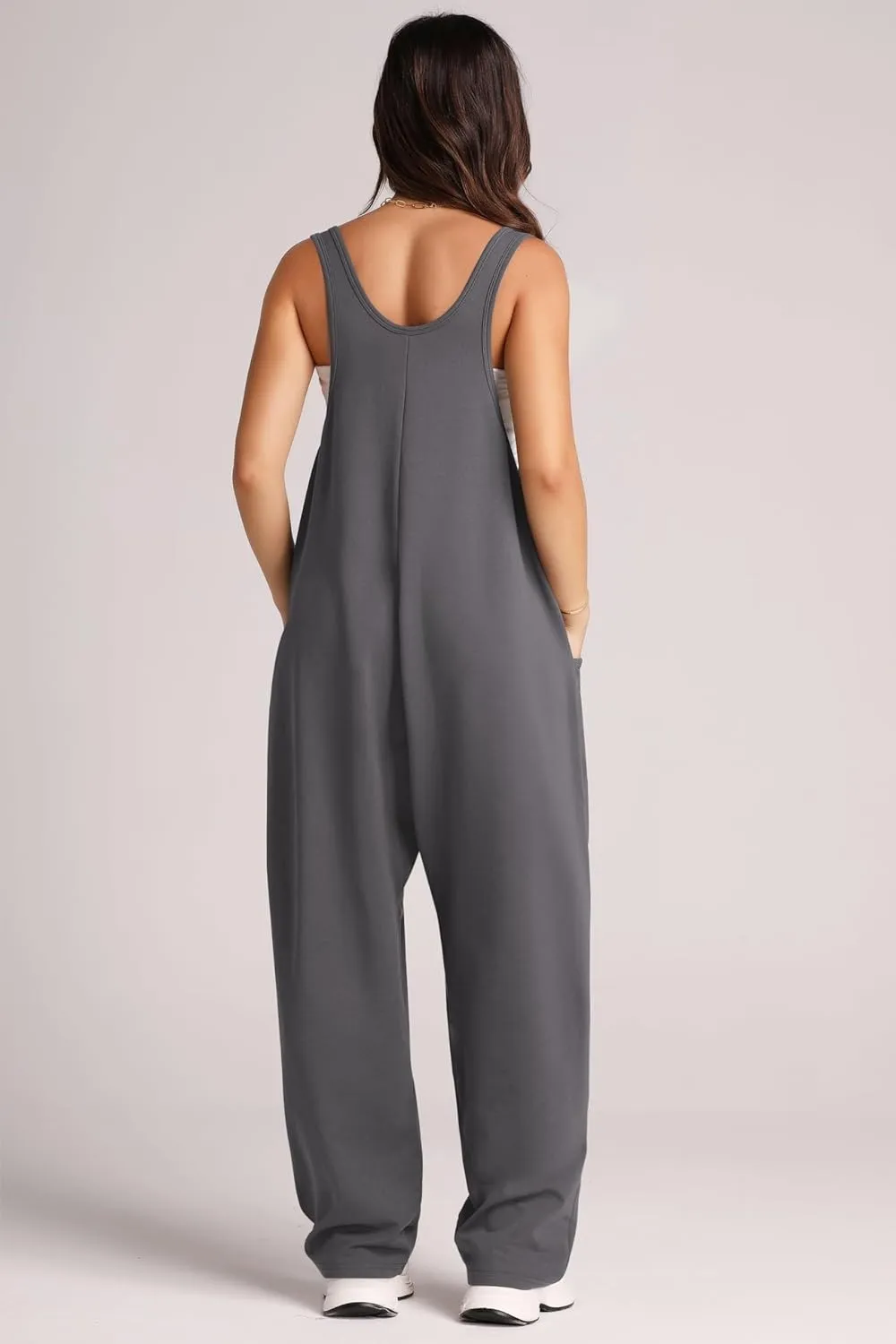 Wide Strap Jumpsuit with Pockets, image 22