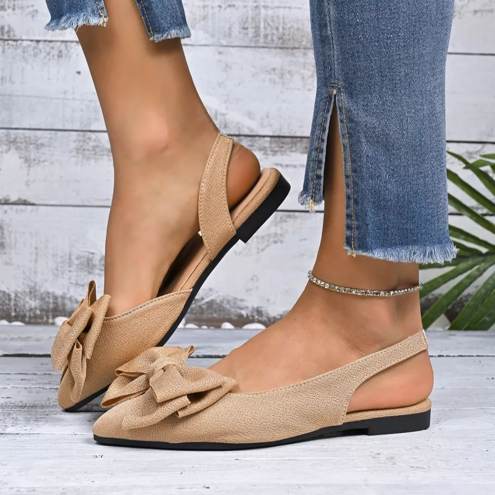 Bow Point Toe Slingback Sandals, image 16