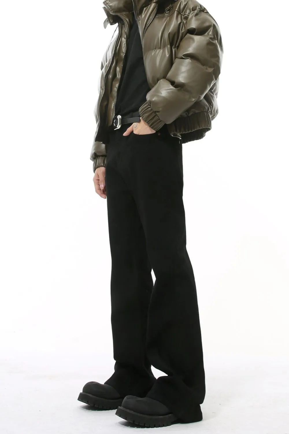 High Waist Jeans with Pockets, image 3