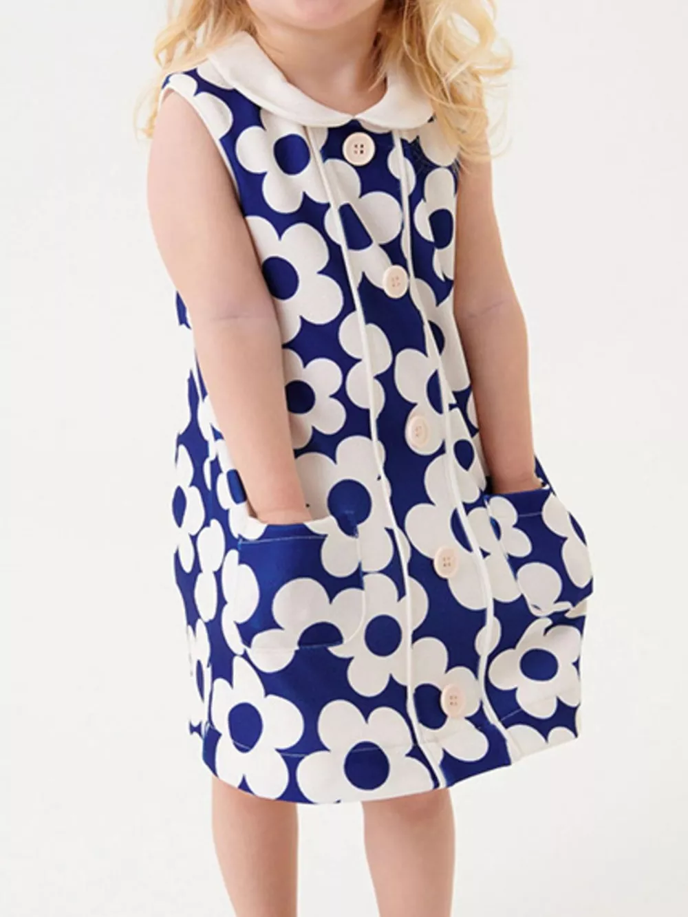 Children's Floral Print Sleeveless Dress