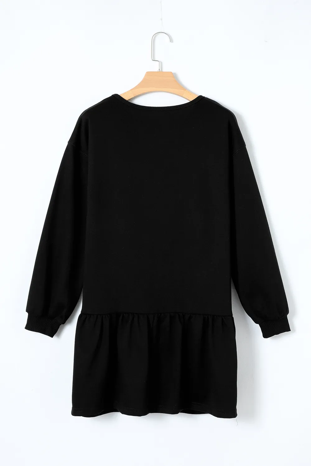 Round Neck Dropped Shoulder Mini Dress, image 8