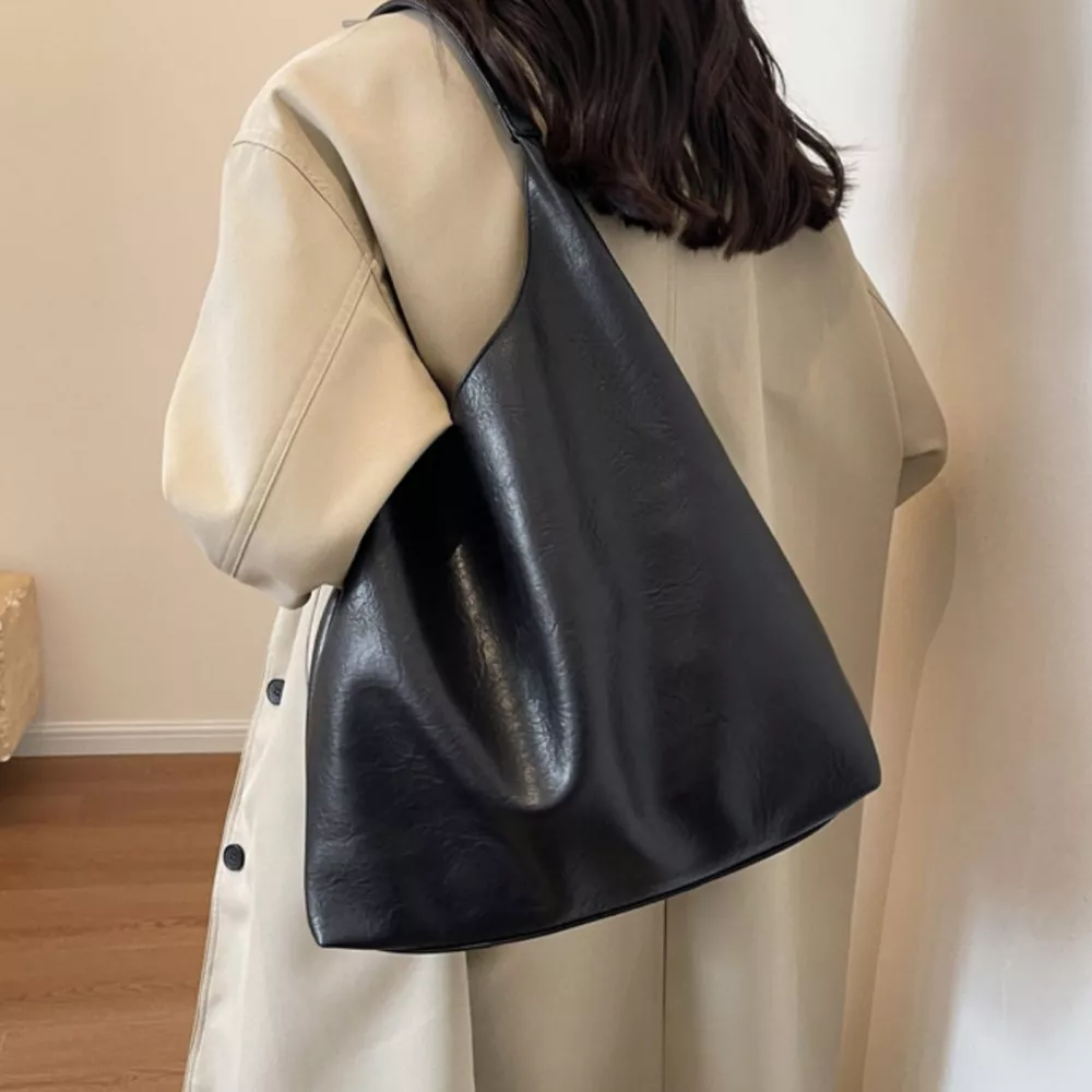 Lightweight Leather Tote Bag, image 5