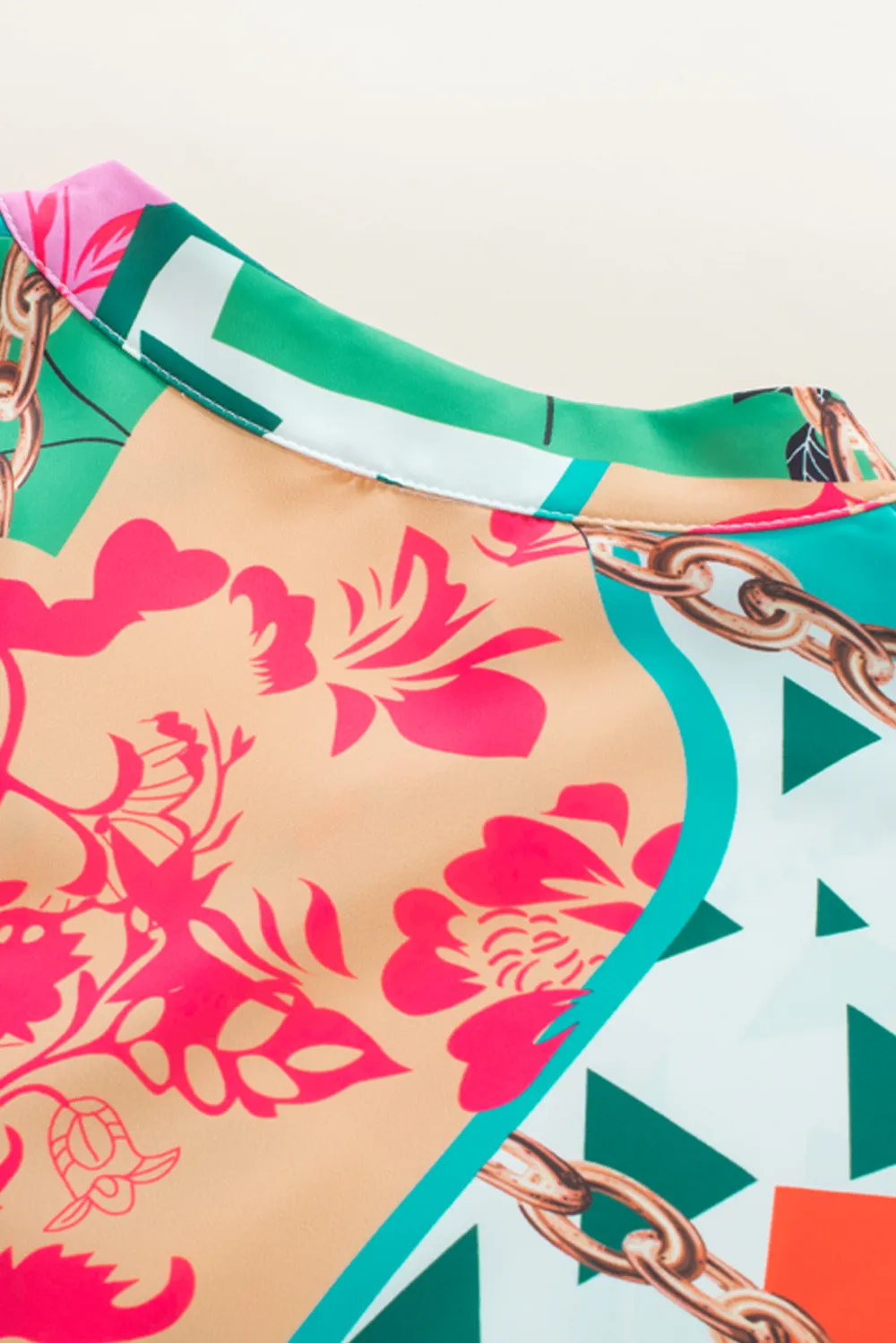 Printed Surplice Half Sleeve Mini Dress, image 6