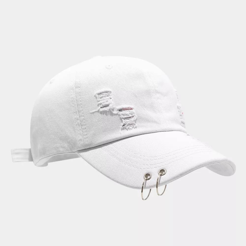 Distressed Denim Baseball Cap, image 5