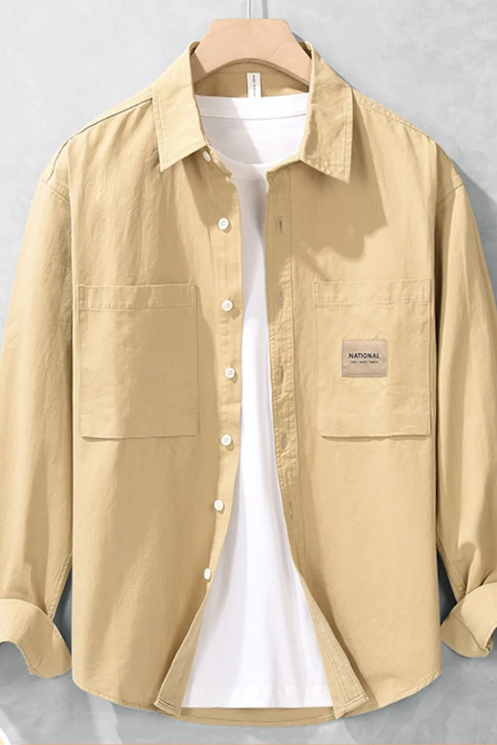 Men's Long Sleeve Button-Up Shirt, image 3