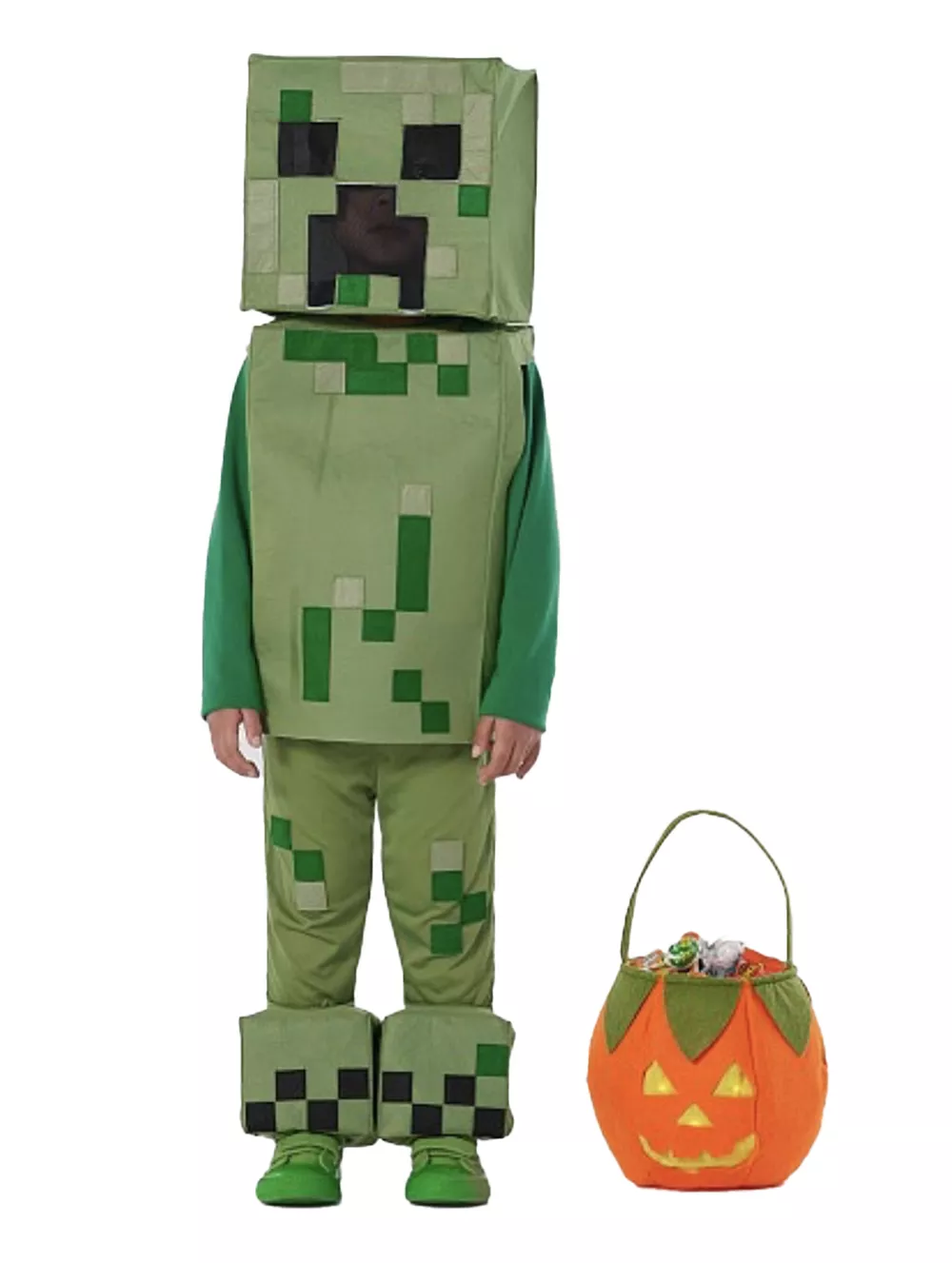 Children's Minecraft Pixelated Print Costume Set, image 22