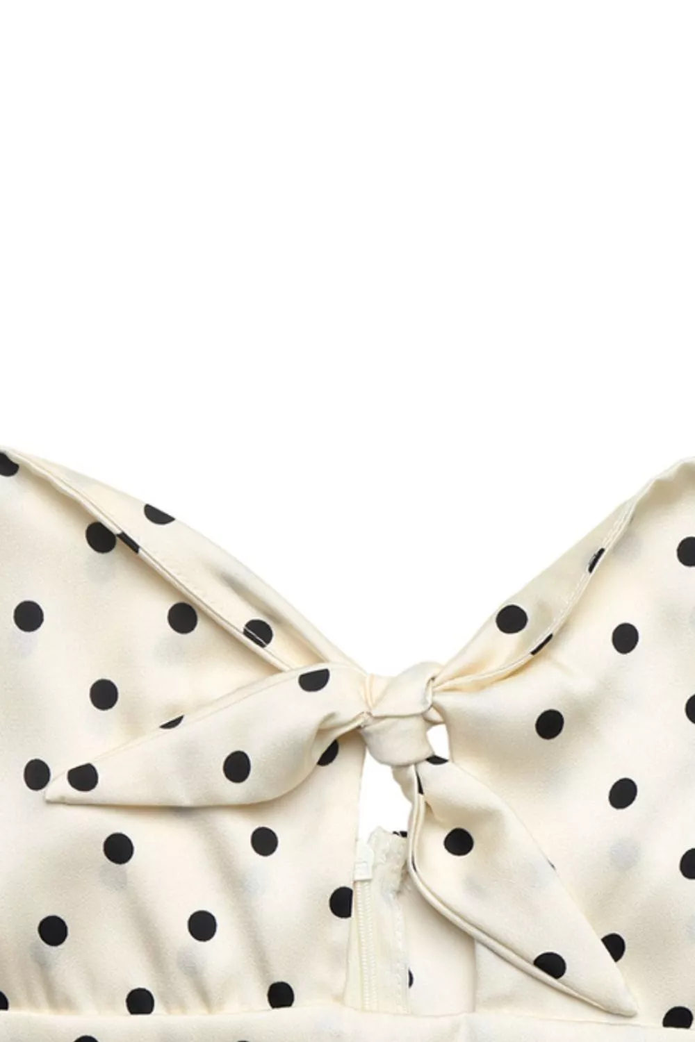 Polka Dot Tie-Front Cutout Maxi Dress, image 7