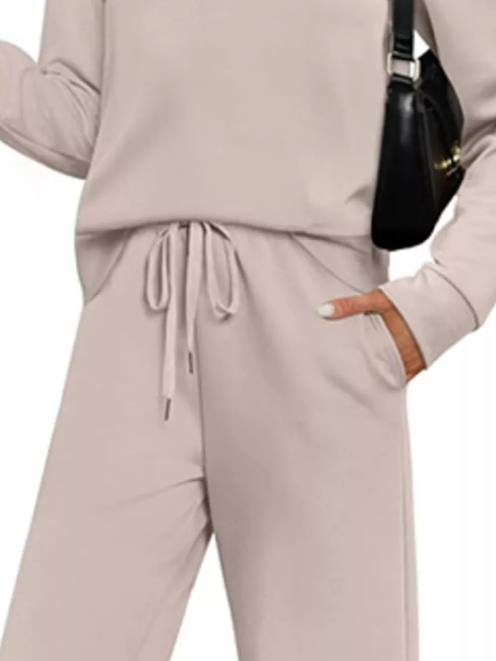 Full Size Casual Long Sleeve Top and Pants Set Plus Size, image 14