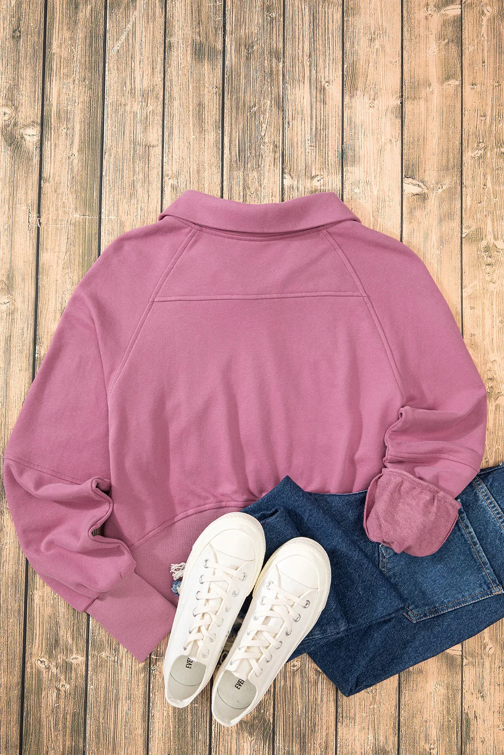 Half Zip Long Sleeve Sweatshirt, image 25