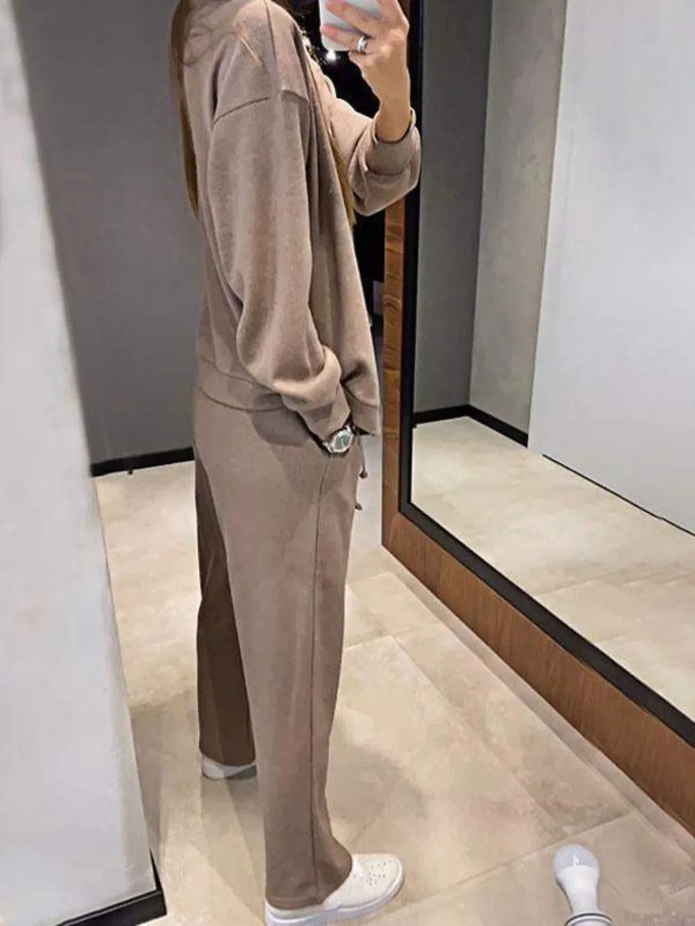 Full Size Button Up Long Sleeve Top and Pants Set, image 14