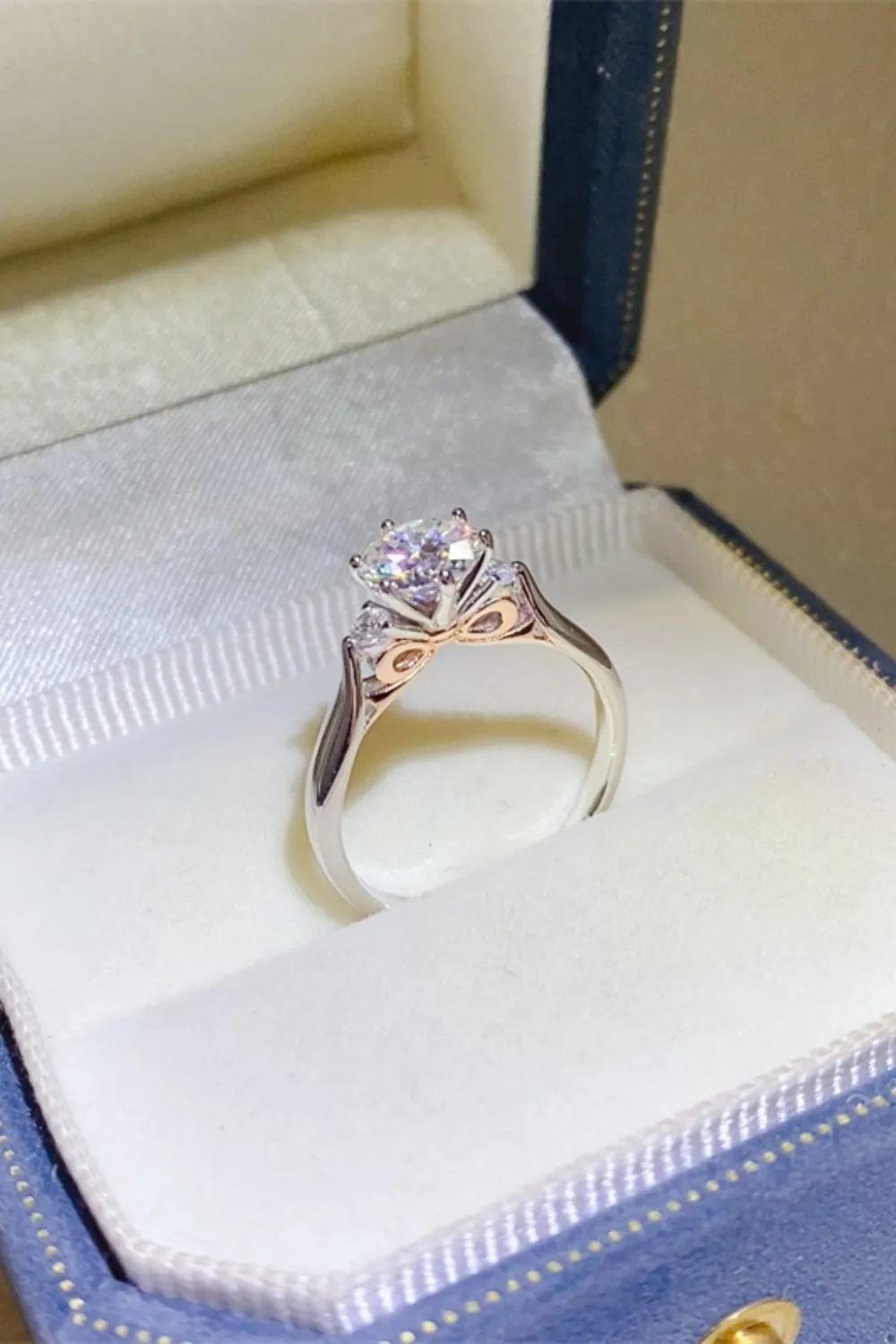 2 Carat Moissanite 925 Sterling Silver Ring, image 3