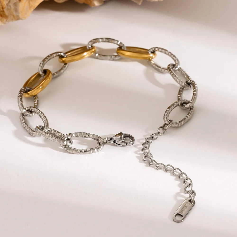 18K Gold-Plated Stainless Steel Bracelet, image 4