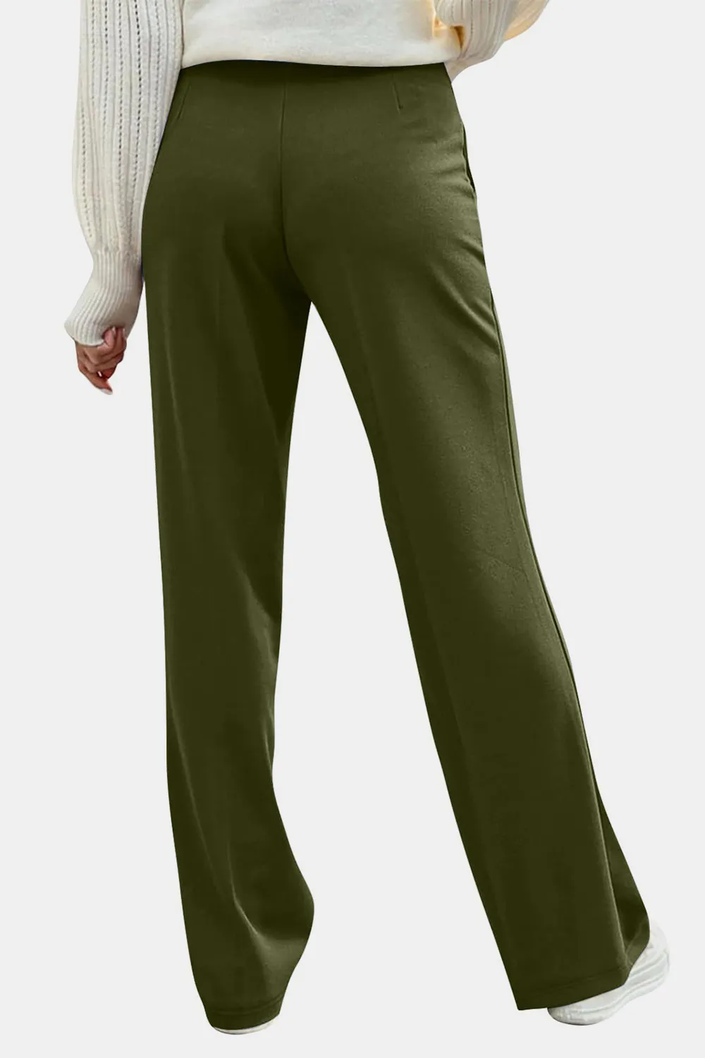 Decorative Button High Rise Pants, image 5