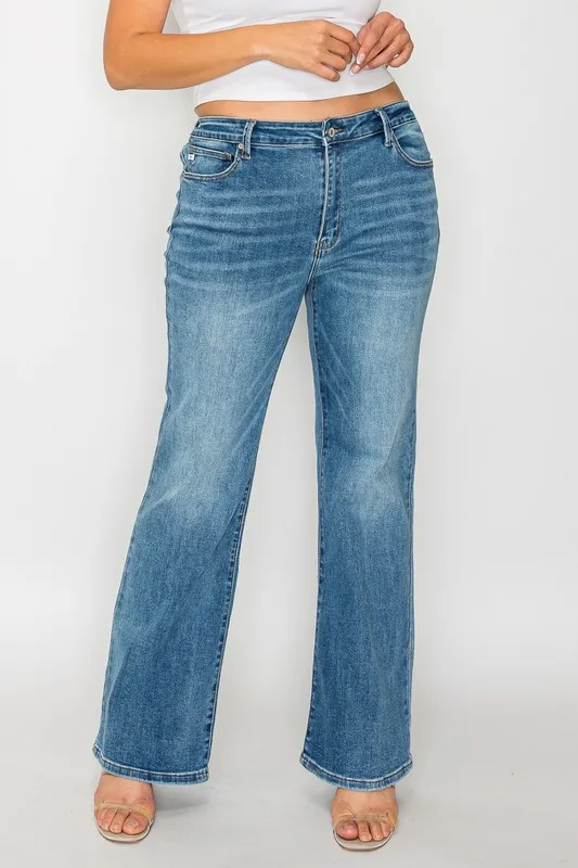 Full Size Cat's Whiskers Mid Rise Bootcut Jeans, image 15