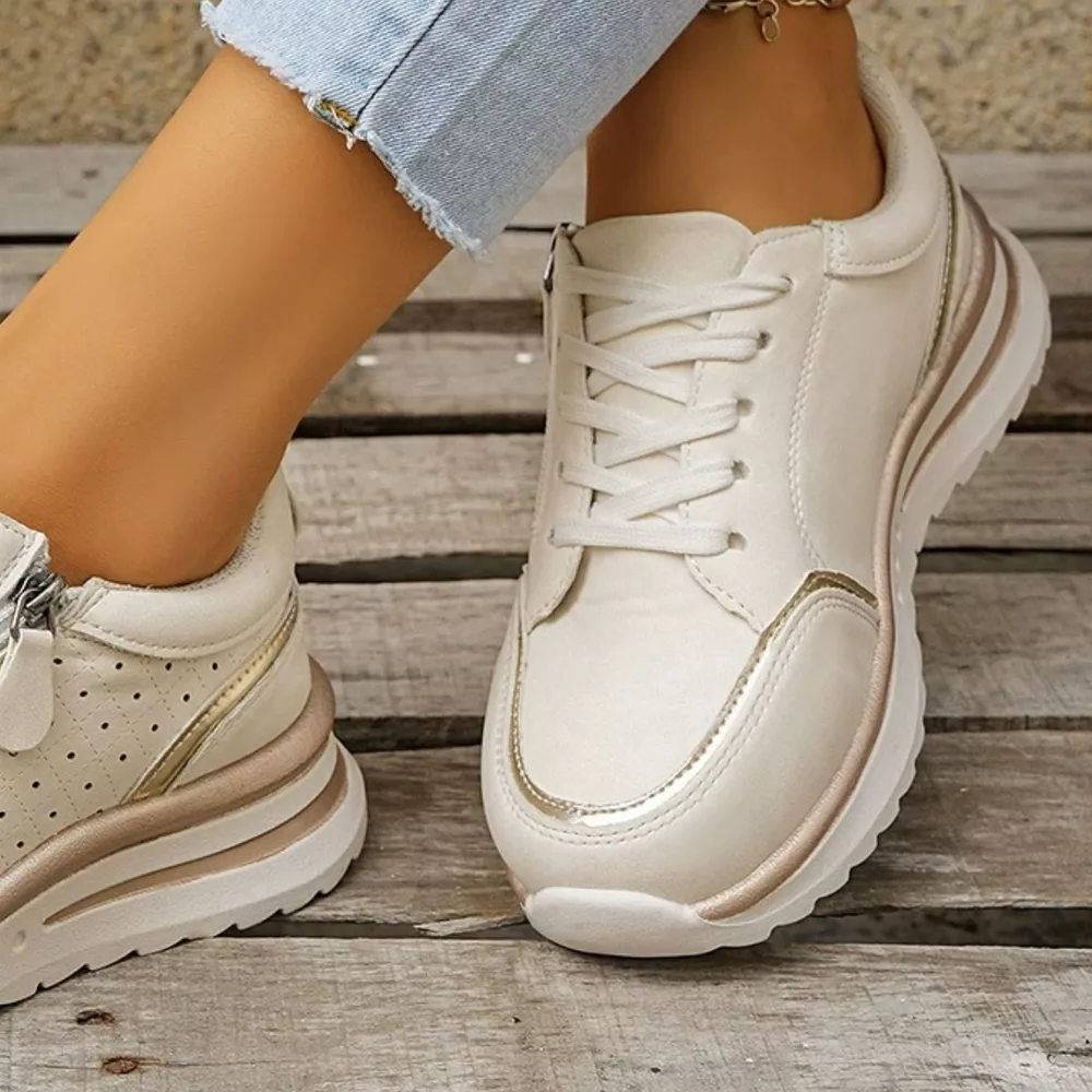 Round Toe Lace Up Sneakers, image 9