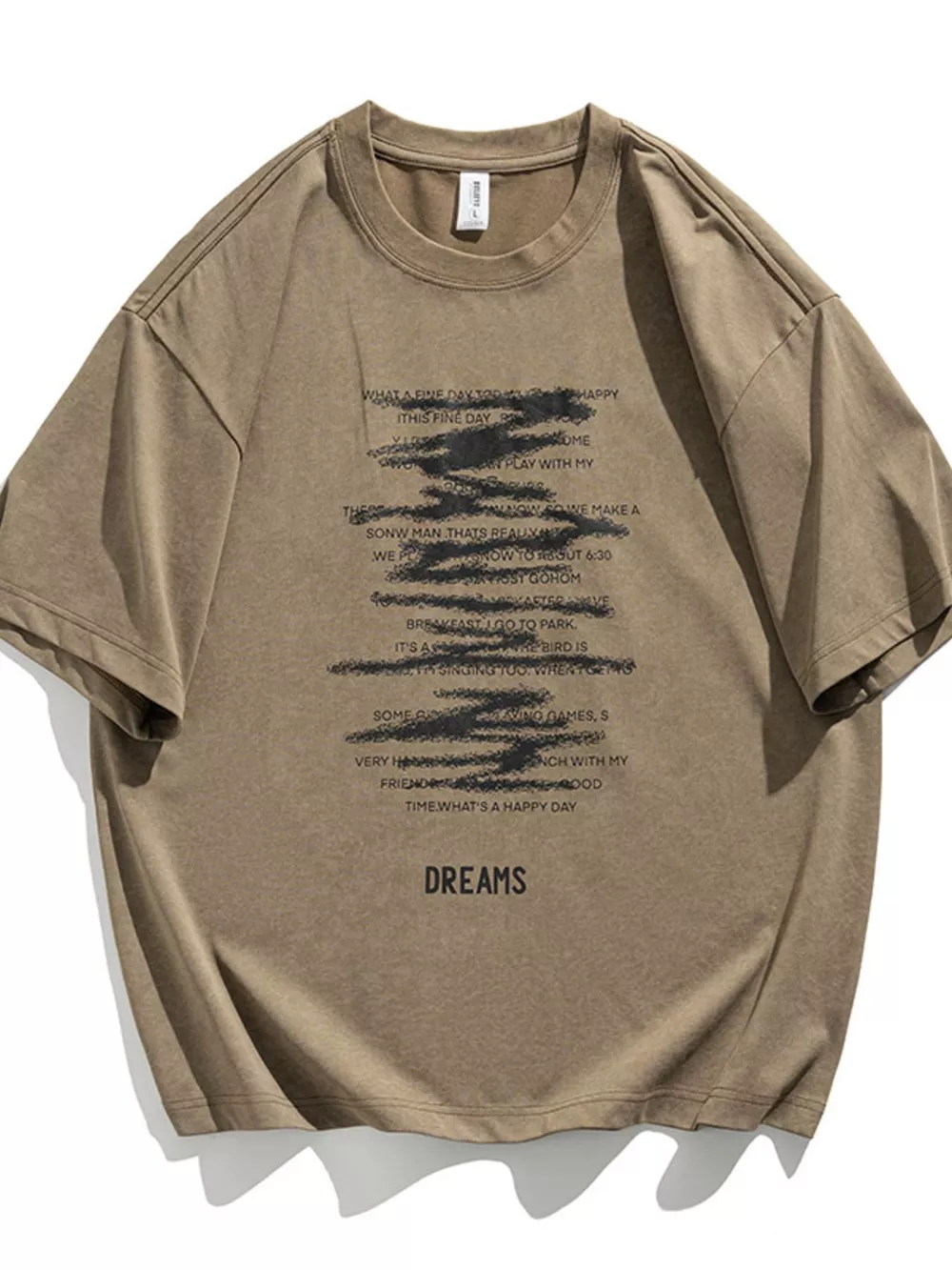 Men's Plus Size Round Neck Half Sleeve T-Shirt, image 5