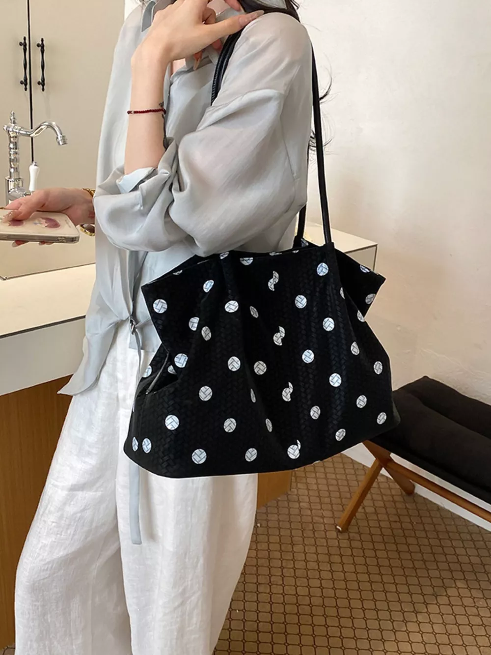 Polka Dot Shoulder Bag, image 2