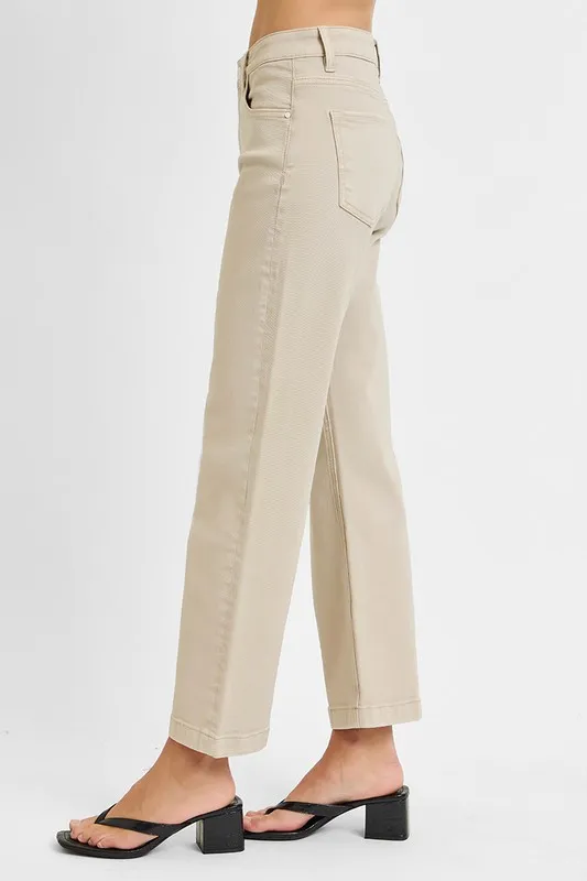 Full Size Tummy Control Mid Rise Ankle Straight Jeans Plus Size, image 6