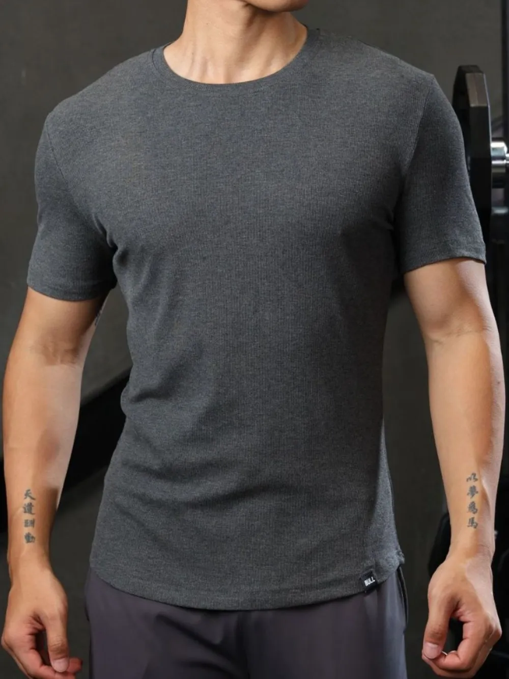 Men's Plus Size Round Neck Short Sleeve T-Shirt, image 2