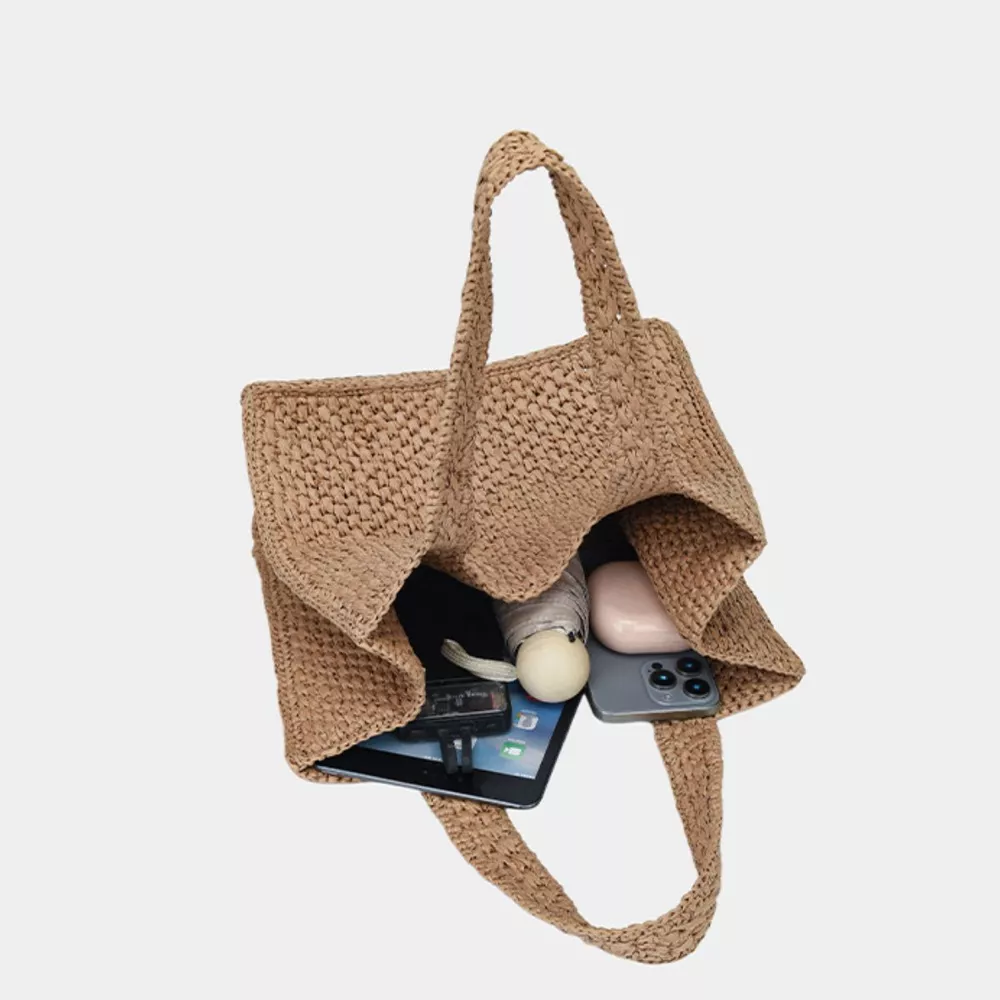 Woven Straw Handbag, image 13