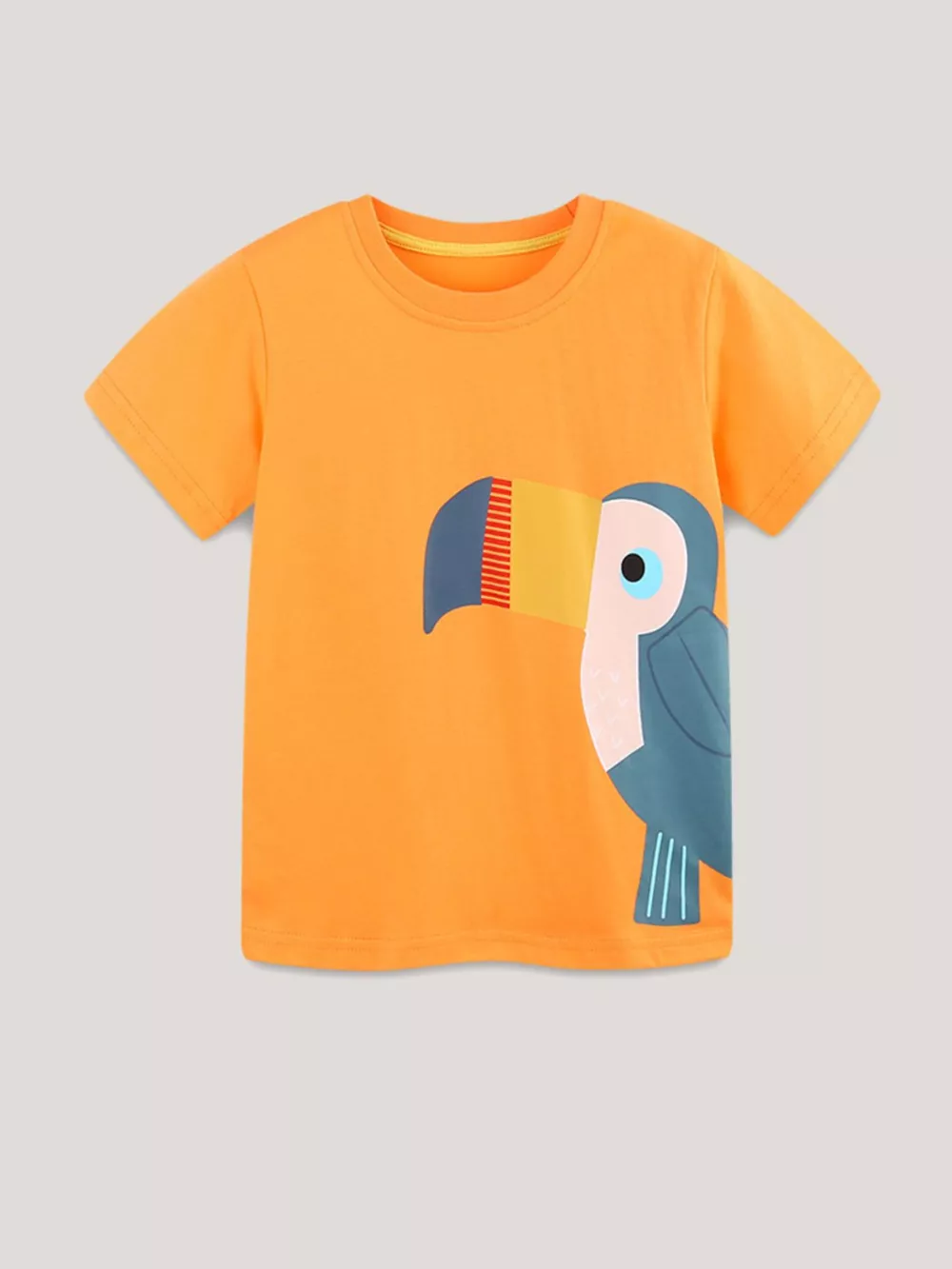 Children's Toucan Graphic Round Neck Tee, image 2