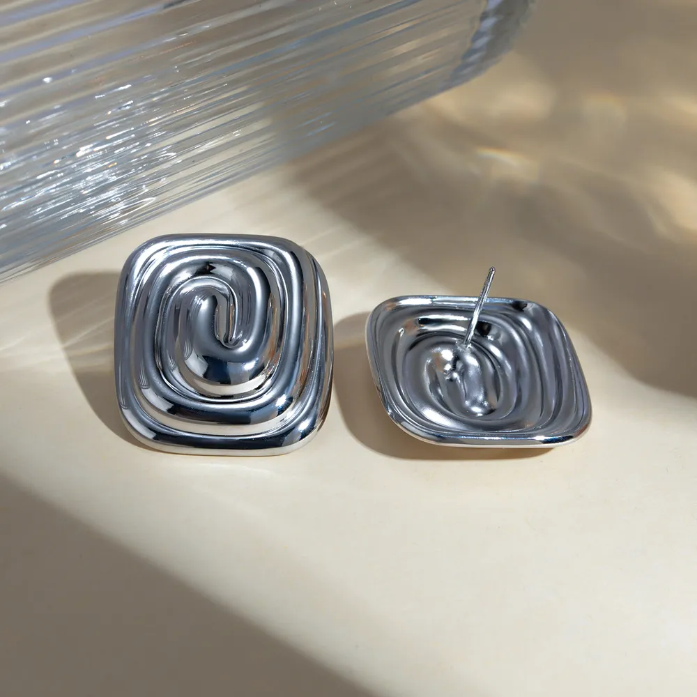 Stainless Steel Stud Earrings, image 9