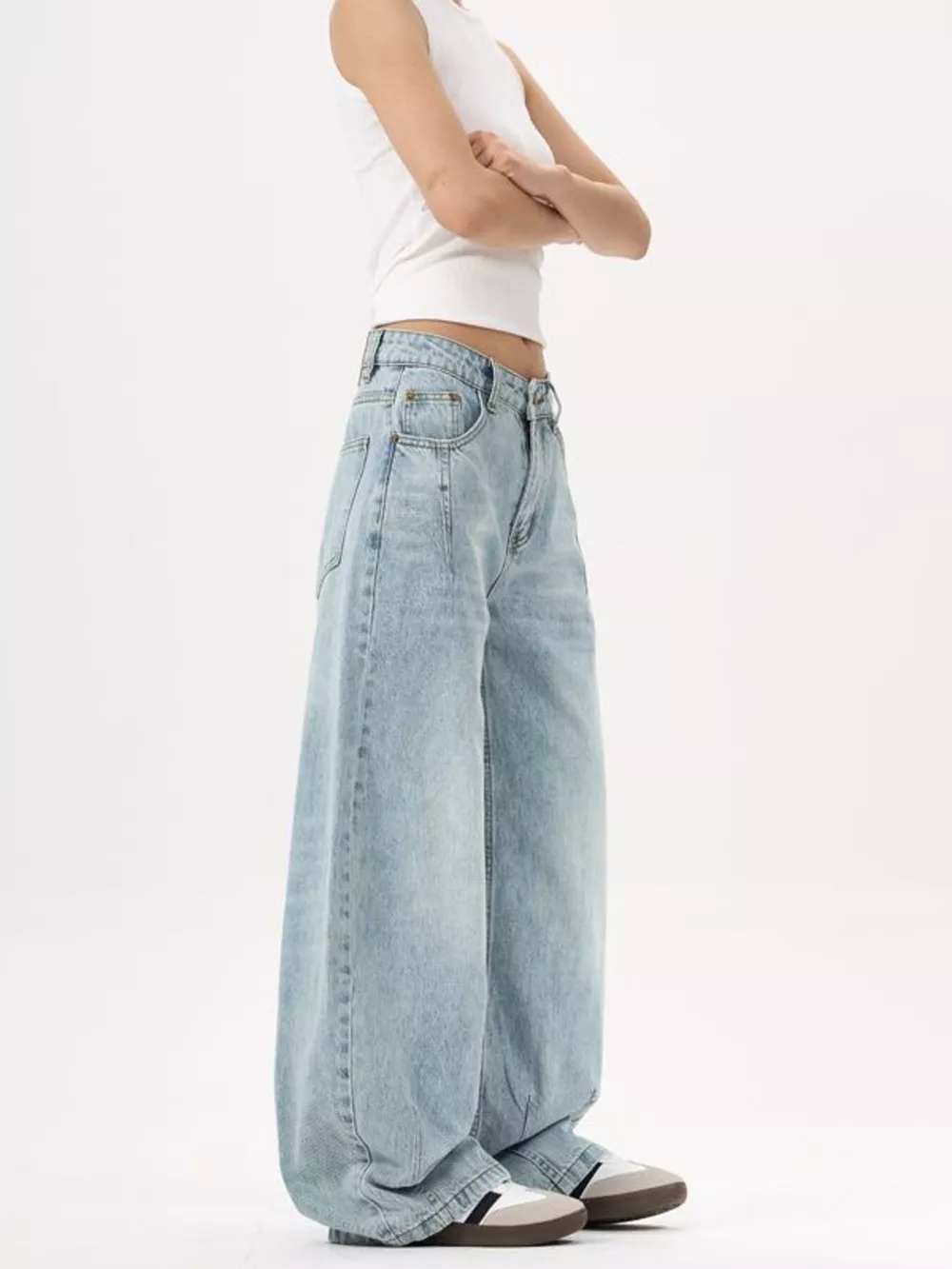 Men's Wide Leg Jeans, image 3